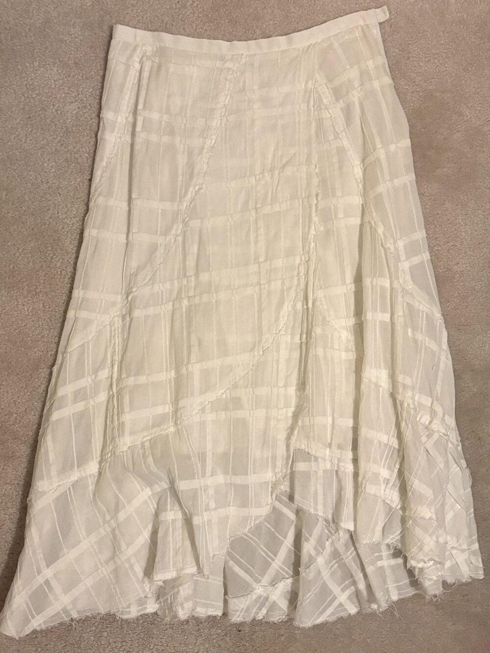 2-Piece Set: Flowy White Skirt + White Halter Top